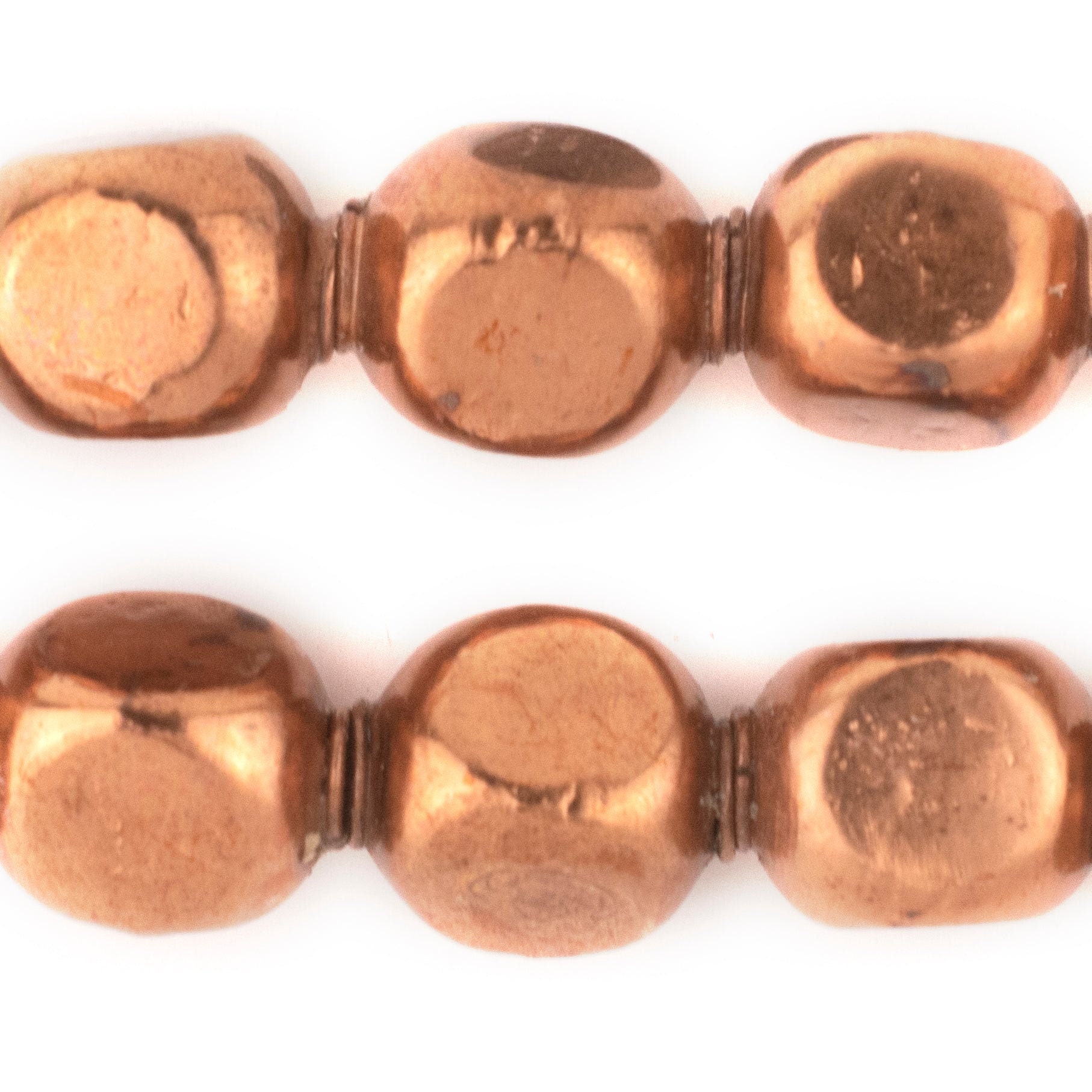 Copper Rectangular Spacer 30 Copper Rounded Rectangular Hollow Tribal Beads 18mm: Ethnic Metal ...