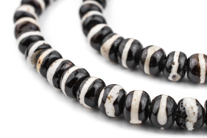 Beads Bone White Small Tube Beads 8mm