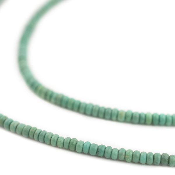 220 Green Aqua Turquoise Rondelle 3mm: Turquoise Gemstone Turquoise Beads Turquoise Stone Stone Rondelle Beads 3mm Stone Beads