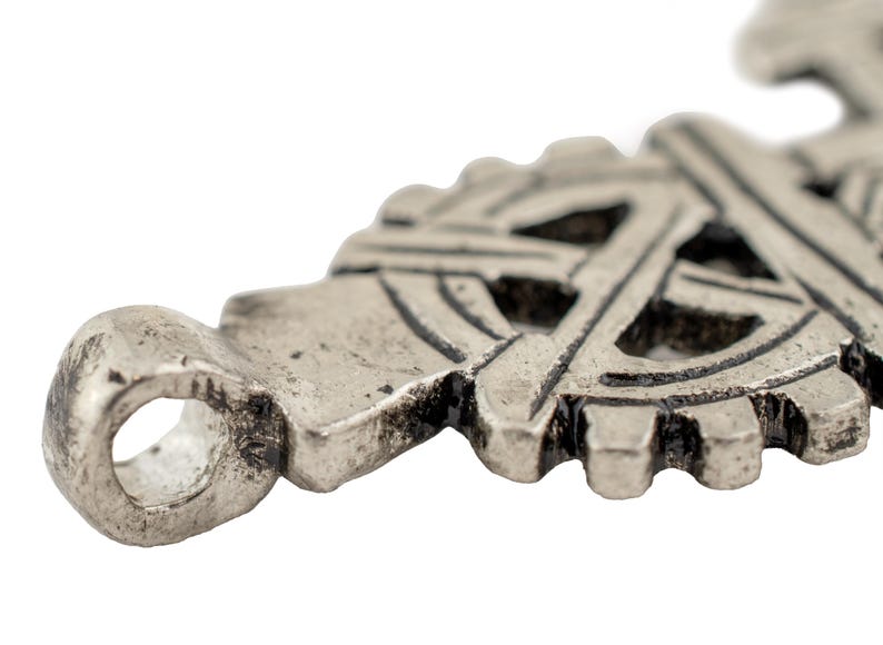 Ethiopian Coptic Cross: Coptic Cross Pendant Silver Coptic Cross Christian Cross Axum Aksum Cross Ethiopian Cross (PND-CSL-583) image 4