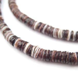 600 Oyster Natural Shell Heishi Beads: 5mm Purple Rustic Ethnic Handmade Boho Spacer Small Genuine Real (PAC-HSH-PRP-135)