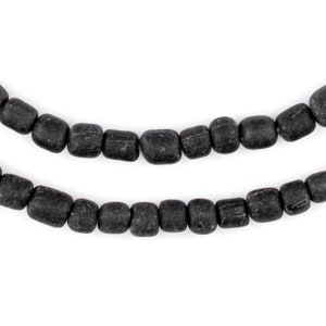100 Dark Grey Java Glass Beads 6-8mm: Java Seed Beads Bali Glass Beads ...