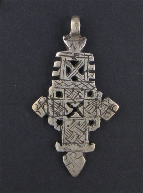 Ethiopian Coptic Cross: Silver Pendant Axum Aksum Jewelry | Etsy