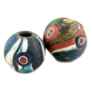 レインボーアイ ジャティム ジャワビーズ、シングルビーズ、20mm、17-21 x 20-22mm、インドネシアの職人によるジュエリー素材