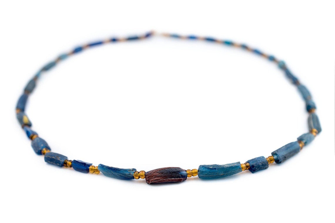 25 Blue Roman Glass Bangle Beads: Roman Glass Beads Mixed | Etsy