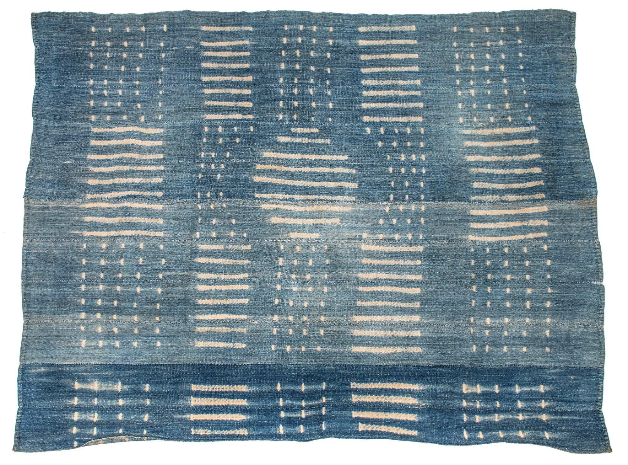 Authentic Indigo Cloth: Handmade West African Textile, Premium