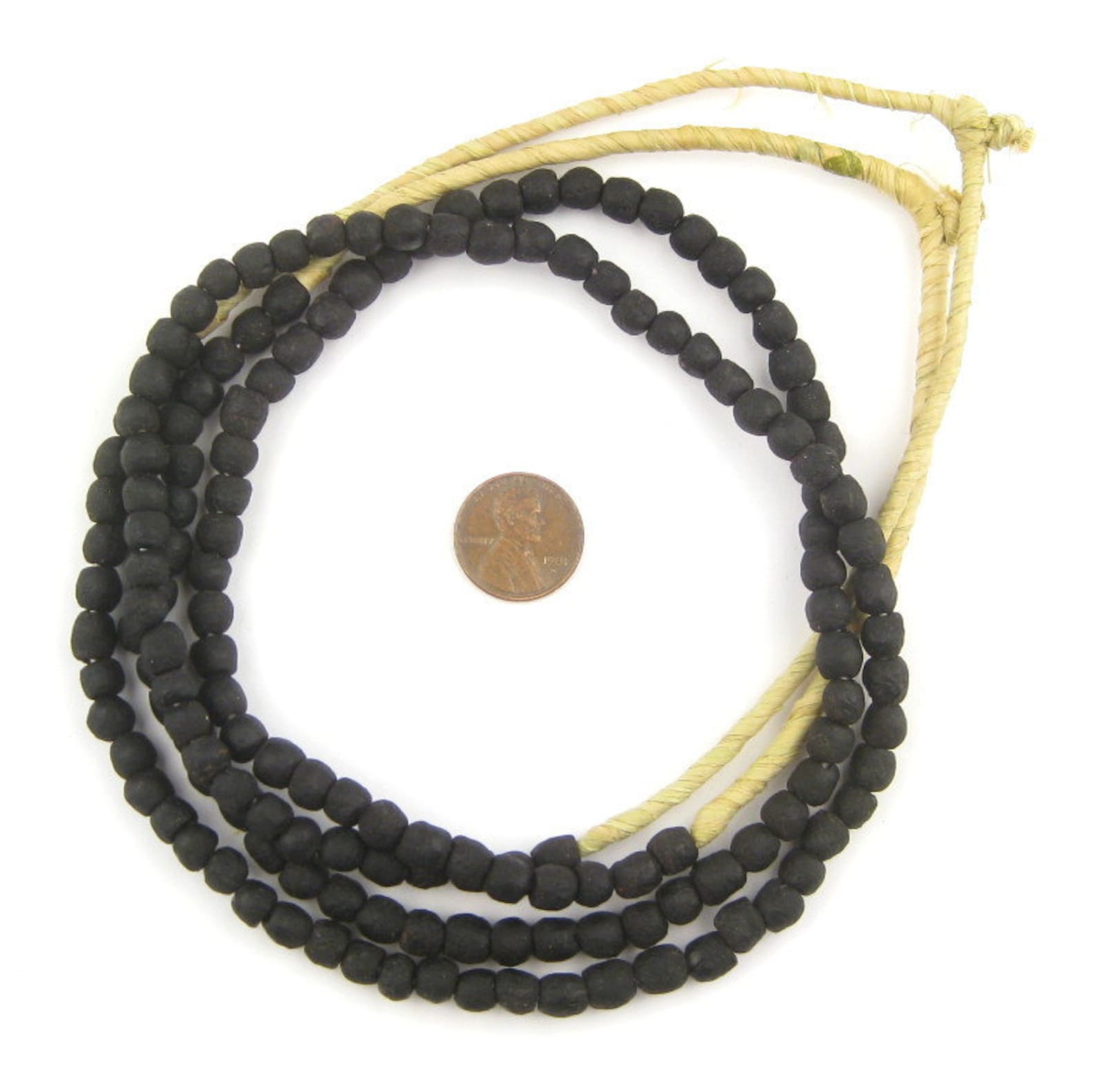 Black Recylced Glass Beads main image 1