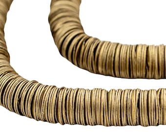 Brass Interlocking Crisp Beads, 10mm, 1 Strand, Approx. 360 Beads: Jewelry Making, Brass Spacer, Craft Supplies