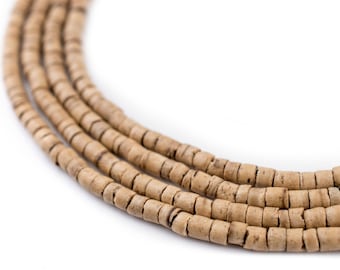 5mm Natural brown Wooden Coconut Shell Wood Loose Spacer Beads 15.5" 5mm Natural brown Wooden Coconut Shell Wood Loose Spacer Beads 15.5"