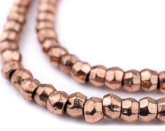 75 Perline ad anello Morsi in rame da 8 mm: Perline etniche in metallo Perline distanziatrici in metallo Perline distanziatrici in rame Perline a forma di anello Perline in rame da 8 mm Perline fatte a mano