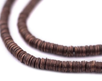 1200 Copper Flat Disk Heishi Beads 4mm: Metal Spacer Beads Ethnic Metal Beads Ethnic Copper Beads 4mm Copper Beads Flat Shaped Beads