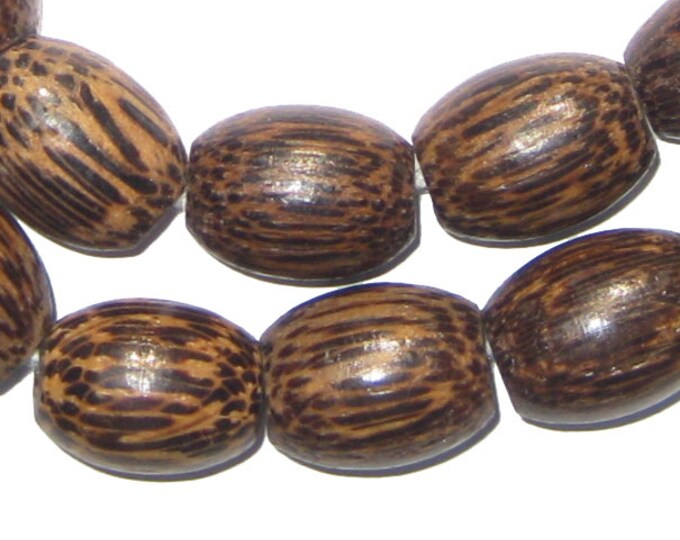 32 Kenya Palm Wood Beads African Wood Beads Jewelry Making Etsy