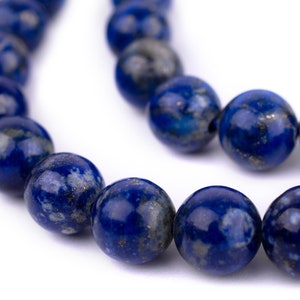 40 Natural Round Lapis Lazuli Beads 11mm: Lapis Round Beads Lapis Gemstone Rustic Stone Beads Round Shaped Beads 11mm Lapis Beads