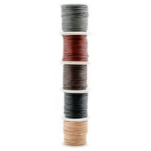 Round Leather Cord: 0.8mm 1mm 1.5mm 2mm Natural Versatile Flexible Durable Organic Coiling Knotting Weaving Cord for DIY Jewelry Making image 4