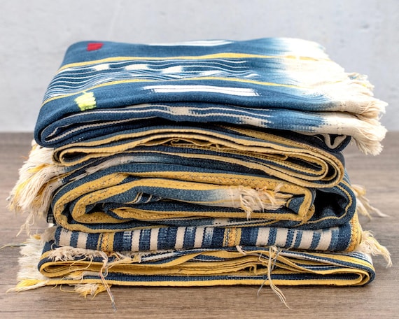 Authentic Indigo Cloth: Handmade West African Textile, Premium