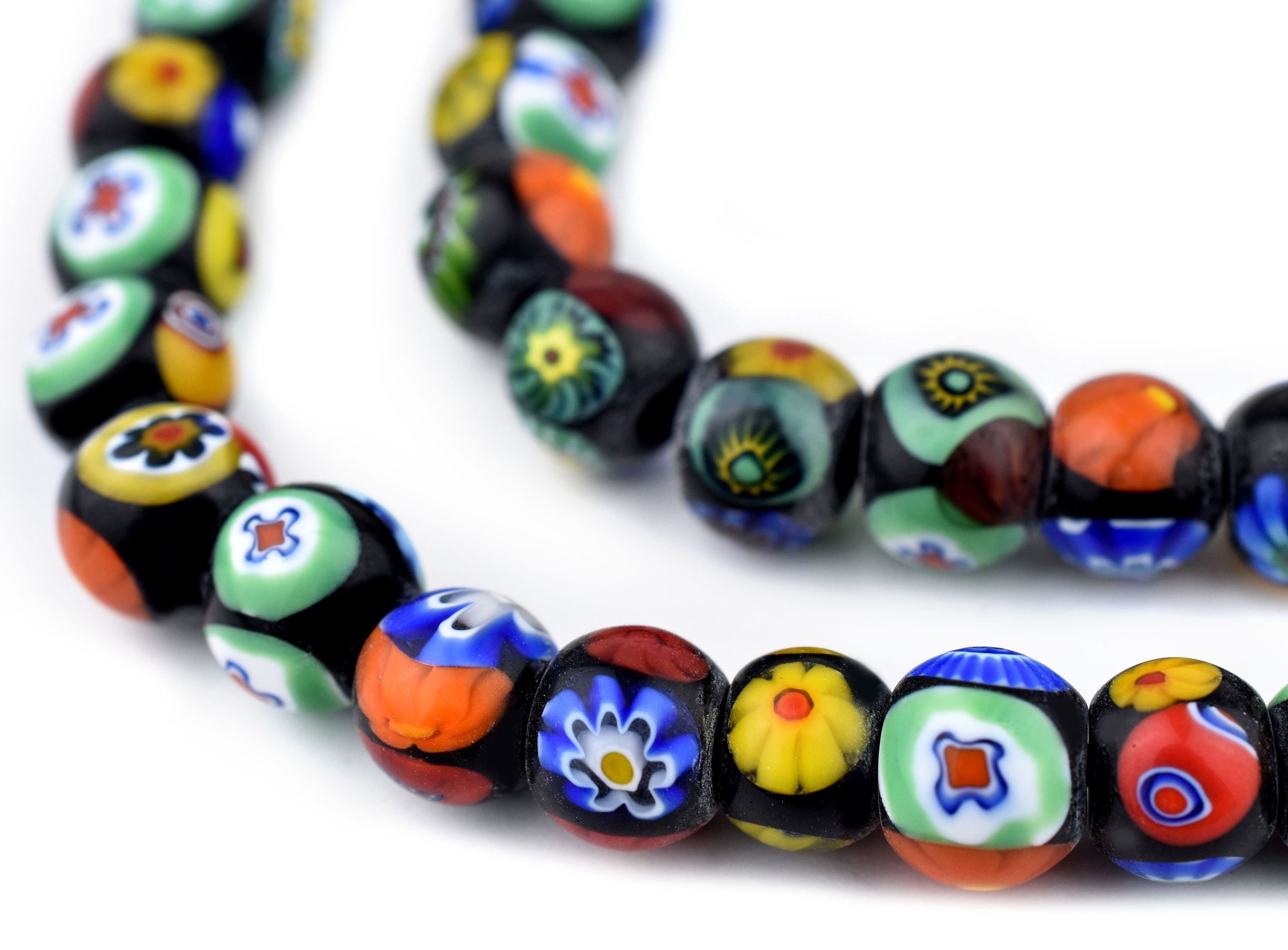 28mm Millefiori Polymer Clay Rondelle Bead - 4 Pack – Beads, Inc.