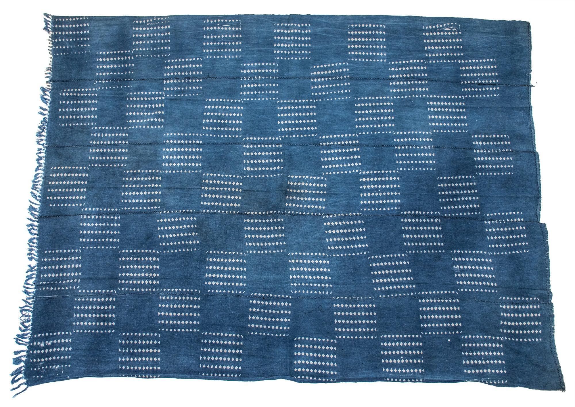 Authentic Indigo Cloth: Handmade West African Textile, Premium