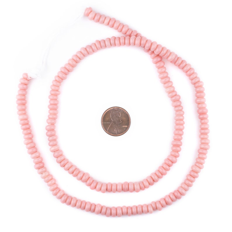 140 Rose Pink Java Glass Donut Beads Pink Donut Beads Java Etsy