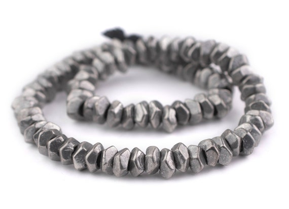 Chunky Rondelle Spacer Beads with Organic Wavy Tooth Detail, Ethnic Metal  Statement Beads, Bracelet Bead Spacer, Matte Antique Silver, 4pc