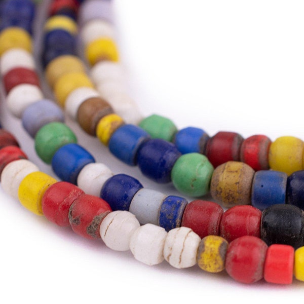 Mixed Kenya Turkana And Olombo Beads, and, 24 Inch Strand, Artisan Jewelry Supplies from Kenya