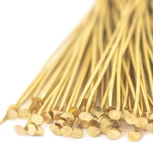 Gold Head Pins: 21 Gauge, Choose Size 1 inch, 1.5 inch, 2 inch, 2.5 inch, 3 inch, Professional Designer Quality, Ships from USA!