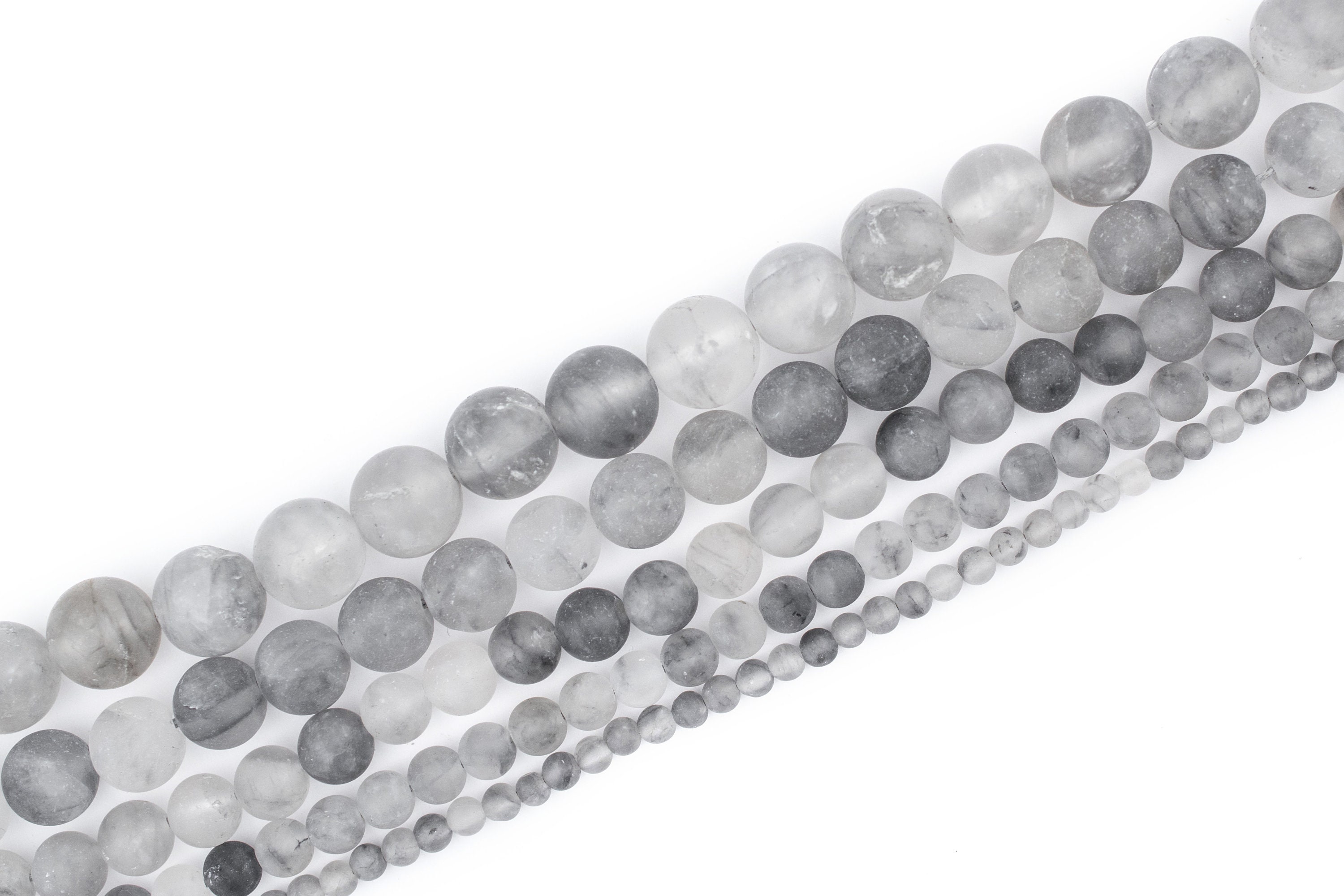 Naturale Perline Perline, 1 Filo 4mm, 6mm, 8mm, 10mm, Perle Di Pietra Per Gioielli Fai Da Te, Forniture Di Gemme Sciolte Per Uomini E Donne - Italia - Foto 8