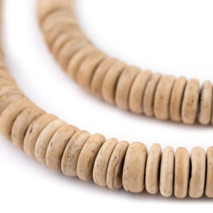 130 Cream Disk Coconut Shell Beads 10mm: Coconut Beads Coconut Disk Beads Natural Coconut Large Wood Beads Brown Wood Beads 10mm Wood Beads
