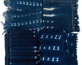 Authentic Indigo Cloth: Handwoven West African Textile, Premium