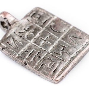Silver Tuareg Talisman Charm Pendant 16x24mm: Tribal Pendant Morocco Charm Tuareg Silver White Metal Charm White Metal Pendant