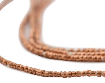Ethiopia Copper Tiny Heishi Ethiopian Beads (MET-HSHI-CPR-209)