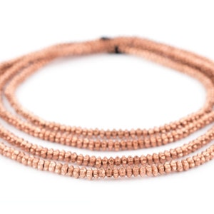 250 Copper Flower Heishi Beads 4mm: Metal Spacer Beads Ethnic Metal Beads Copper Heishi Beads 4mm Copper Beads Tiny Copper Beads