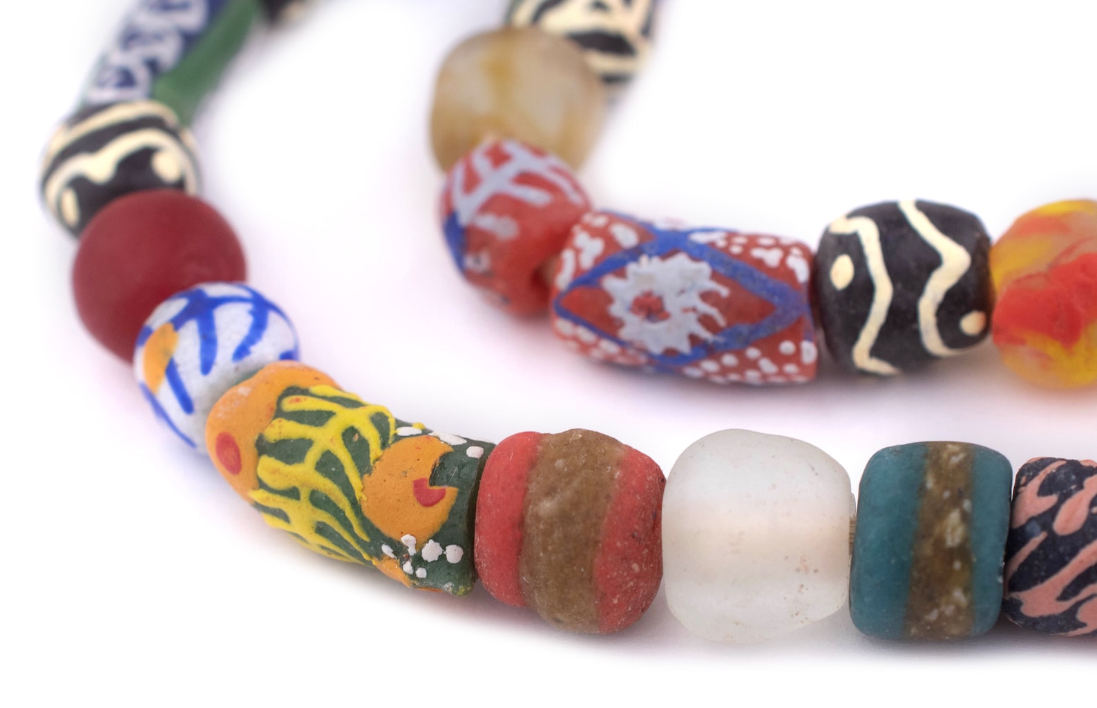 45 Fair Trade Beads Ghanaian Glass Beads African Beads Etsy