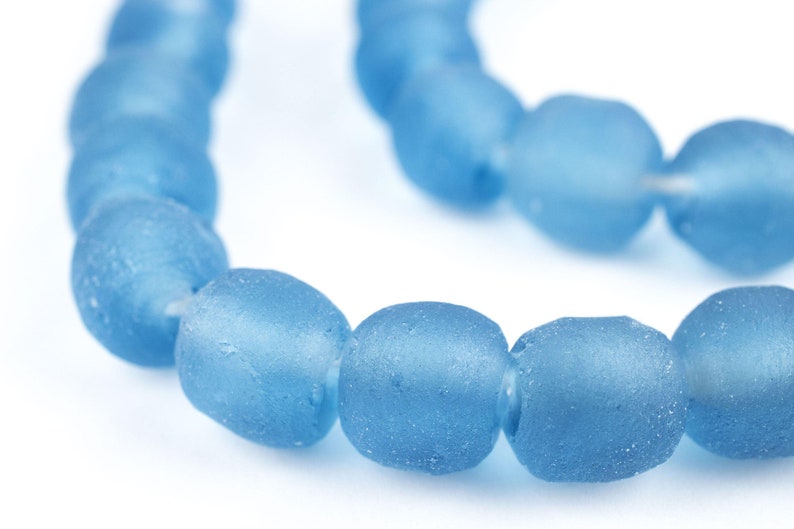APPROX 88 ~ DEEP BLUE PEARL ~10mm~ ROUND GLASS BEADS~Bracelets~Necklace UK