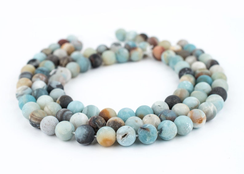 33 Spherical Amazonite Stone Beads 12mm Large Hole Boho Stone Beads Stone Round Beads 12mm Stone Beads Large Stone Beads Big Stone Beads