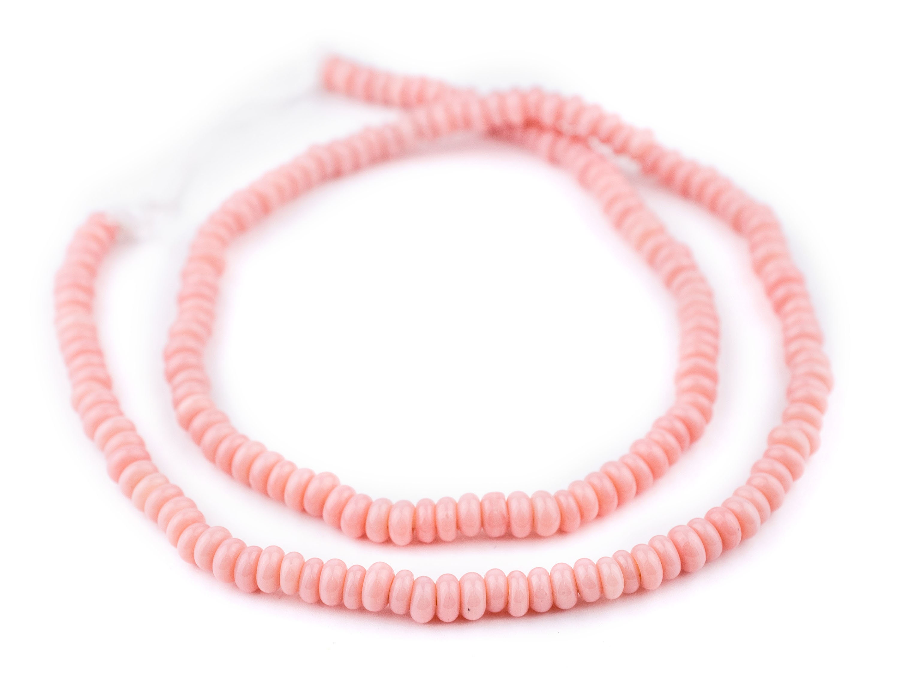 140 Rose Pink Java Glass Donut Beads Pink Donut Beads Java Etsy