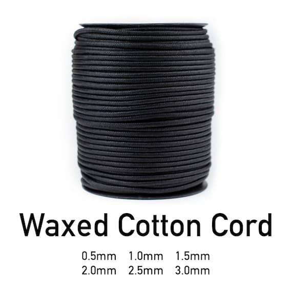 Cord, Cotton Wax 1.5mm - Natural Cord, Cotton Wax 1.5mm - Natural