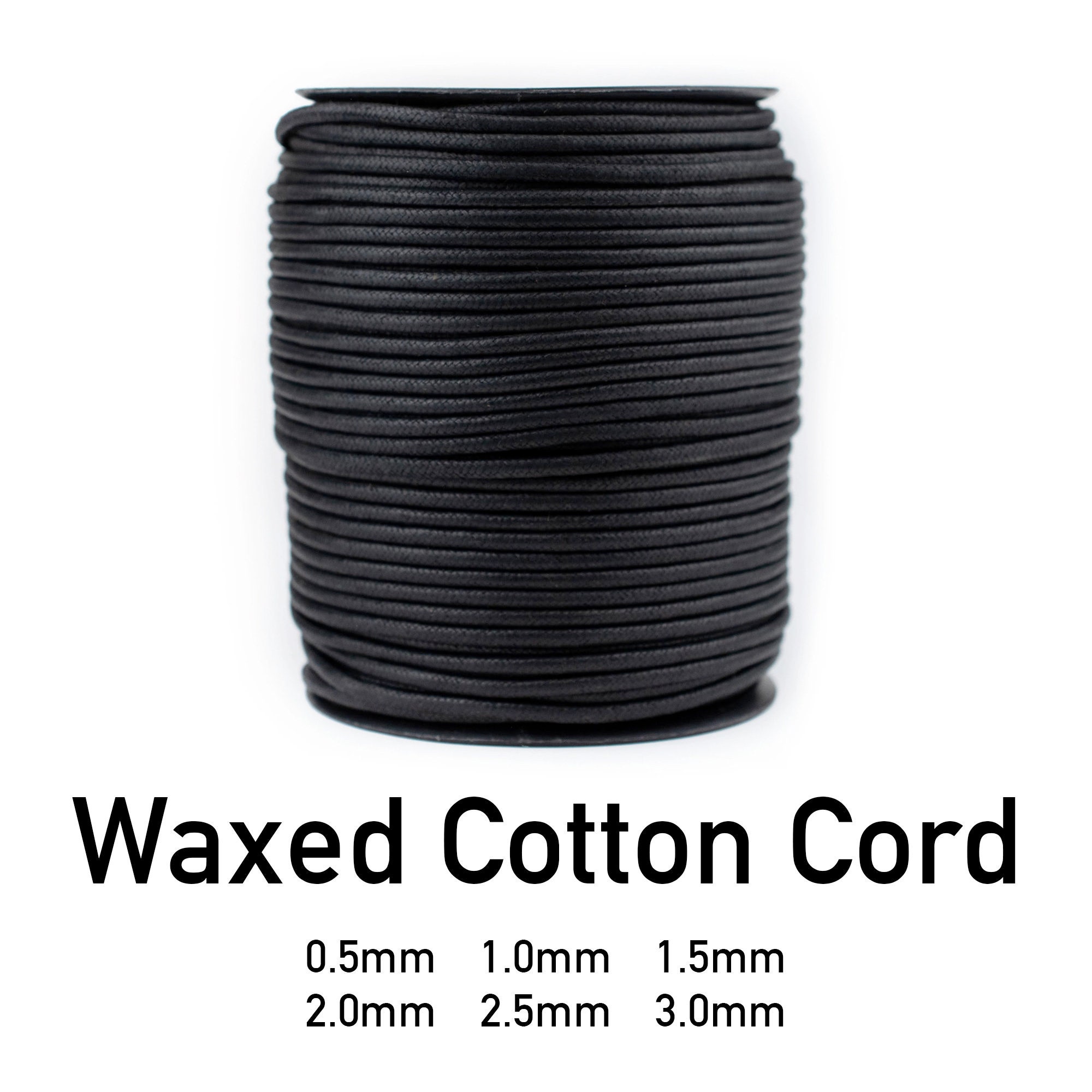 Waxed Cotton Cord Coil - Hemptique Natural / 0.5mm