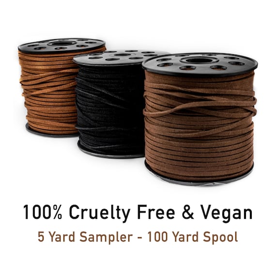 3mm round light brown leather cord 5-yard section spool is not included