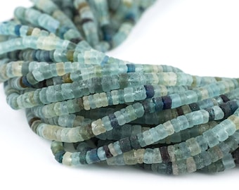 160 antike römische Glas Zylinder Perlen Heishi 4 mm : Zylinder Römisches Glas, Römische Glasperlen Afghanische Glasperlen 4 mm Glasperlen Handgemachte Glasperlen