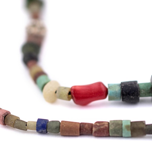 120 Medley of Afghan Gemstone Beads: Ethnic Stone Beads 5mm Stone Beads Mixed Shaped Beads Stone Spacer Beads Ethnic Spacer Beads