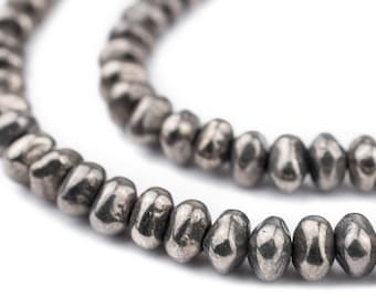 Bracelet Bead DIY Jewelry Findings Tribal Beads Bulk 20 PC 9 mm Hollow Tube Spacer Beads Small Hole Slider Bead Antique Silver Tone
