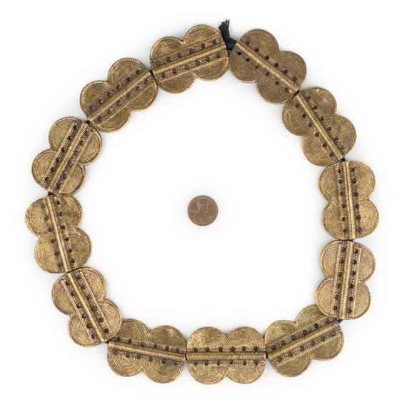 12 Brass Double Sun Dotted Baule Beads 49x36mm: Brass Baule Beads Tribal Brass  Beads Brass Trade Beads Jumbo Brass Beads Flat Shaped Beads -  Canada