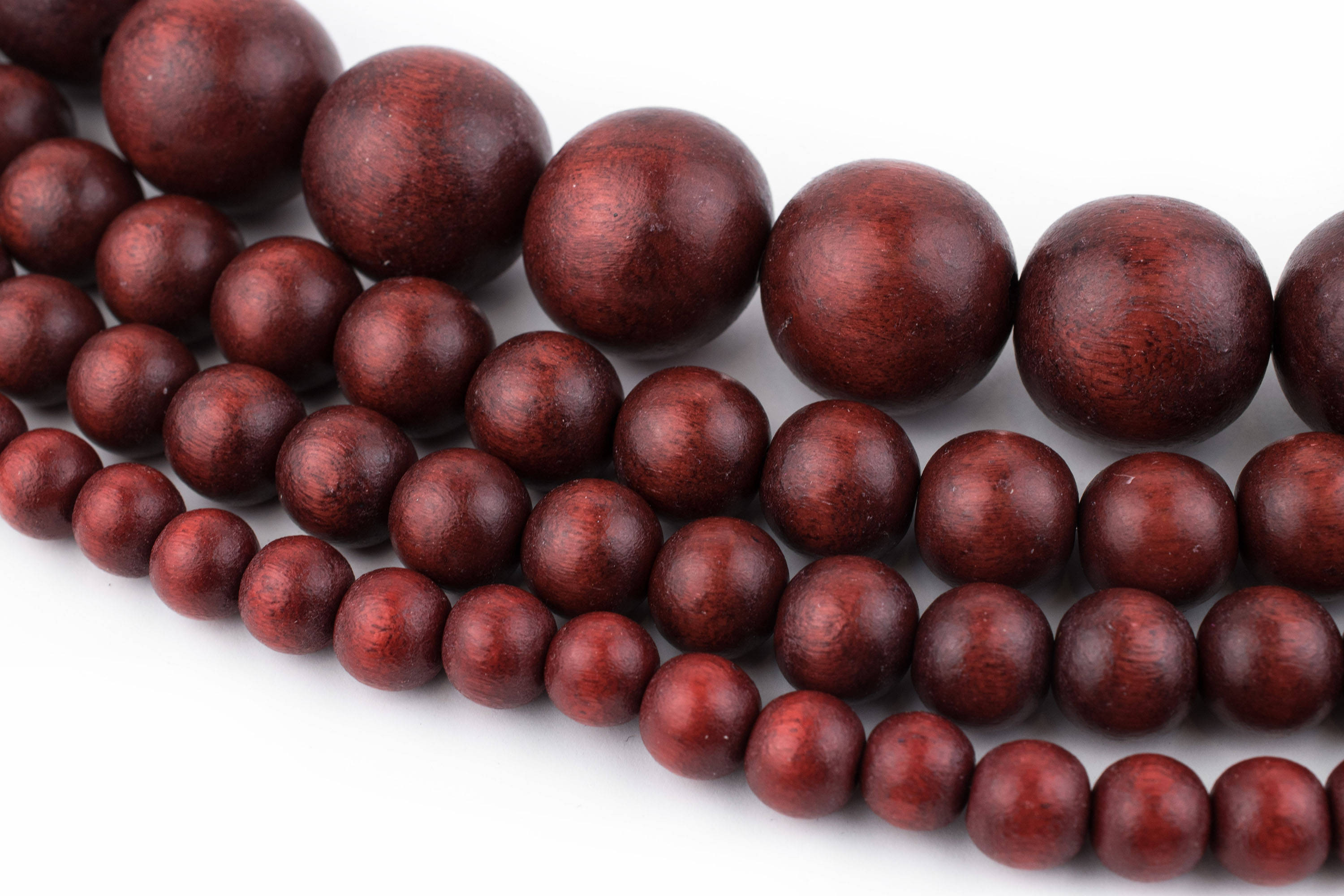 Cherry Red Wood Beads Natural Round Wooden 8mm 10mm 12mm 20mm Etsy