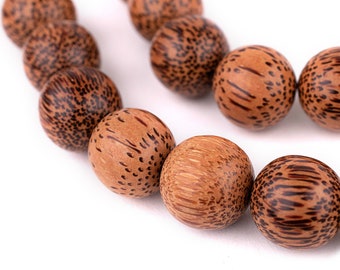 17 Round Natural Palm Wood Beads 24mm: Raw Wood Beads Wood Round Beads Brown Wood Beads Huge Wood Beads Jumbo Wood Beads Decorative Beads