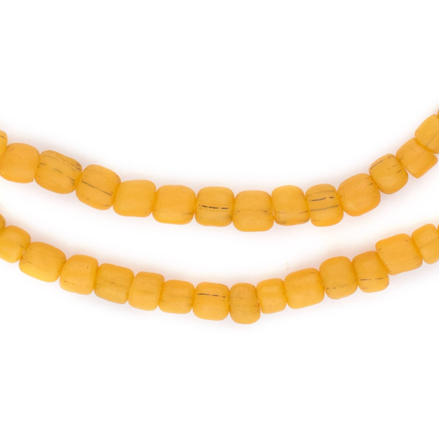 150 Yellow Glass Beads Java Beads Small Glass Beads Etsy