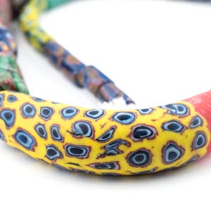 30 Venetian-Inspired Millefiori Trade Beads - Antique Style Beads - Millefiori Strand - Cylinder Millefiori - Boho Beads (JVA-CYL-MIX-723)