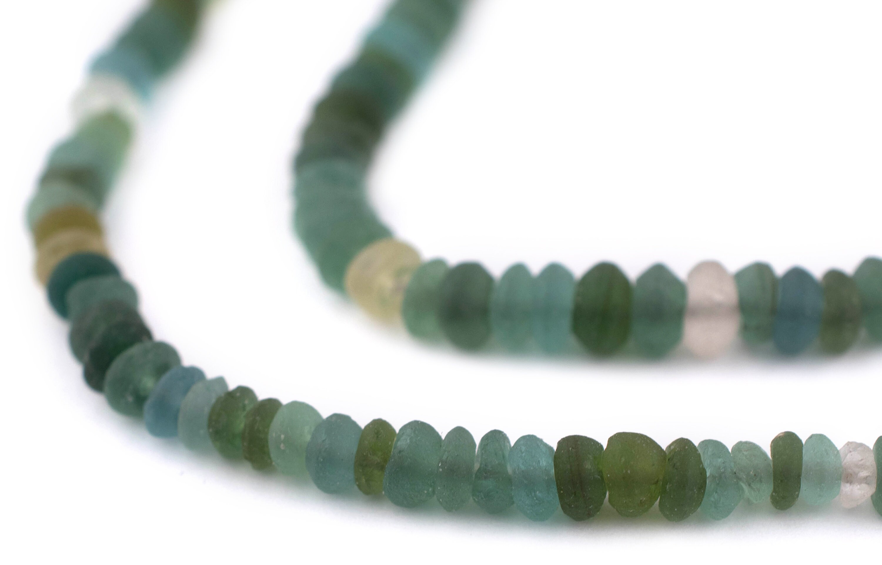 Semiprecious Stone Necklace With Wood Hook Ethnic Lime Green Glass Bead Semiprecious Stone Necklace With Wood Hook Ethnic Lime Green Glass Bead