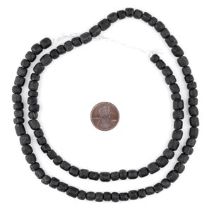 100 Dark Grey Java Glass Beads 6-8mm: Java Seed Beads Bali Glass Beads ...