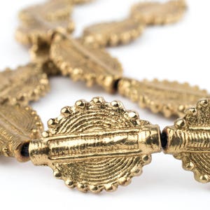 16 Brass Baule Sun Beads 26x19mm: Brass Baule Beads Tabular Beads Ethnic Metal Beads Flat Shaped Beads Brass Flat Beads Handmade Beads