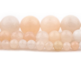 Pink Aventurine Beads: Round Gemstone Beads, 4mm 6mm 8mm 10mm Quartz Stone Spacer Beads, Spherical Jewelry Beads, Wholesale by the Strand